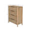 Commode 4 tiroirs Lylie, sable