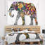 Tapisserie gaie d'éléphant jaune Animal-28483671