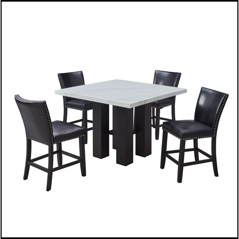 Fauteuil en polyuréthane 2pc, Noir, noir, noir, noir