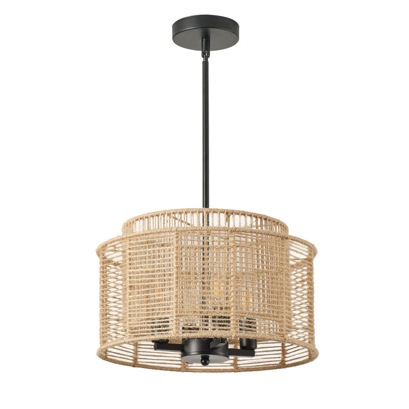 Luminaire suspendu en fer 4 lumières
