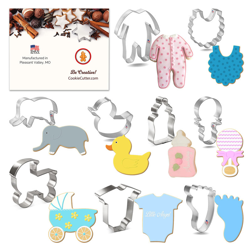 CookieCutter.com 9 -Piece Non-Stick Cookie Cutter
