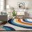 Ela Half Rainbow Shag Area Rug-2042969433