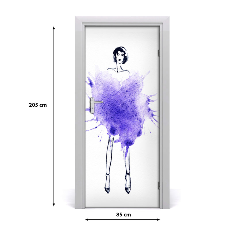 Fashion Illustration Door Decal