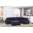 Angellee Modern Upholstered Sectional Sofa 5-seat Modular Wedge Couch w/ Ottoman & 4 Pillows-1201068109