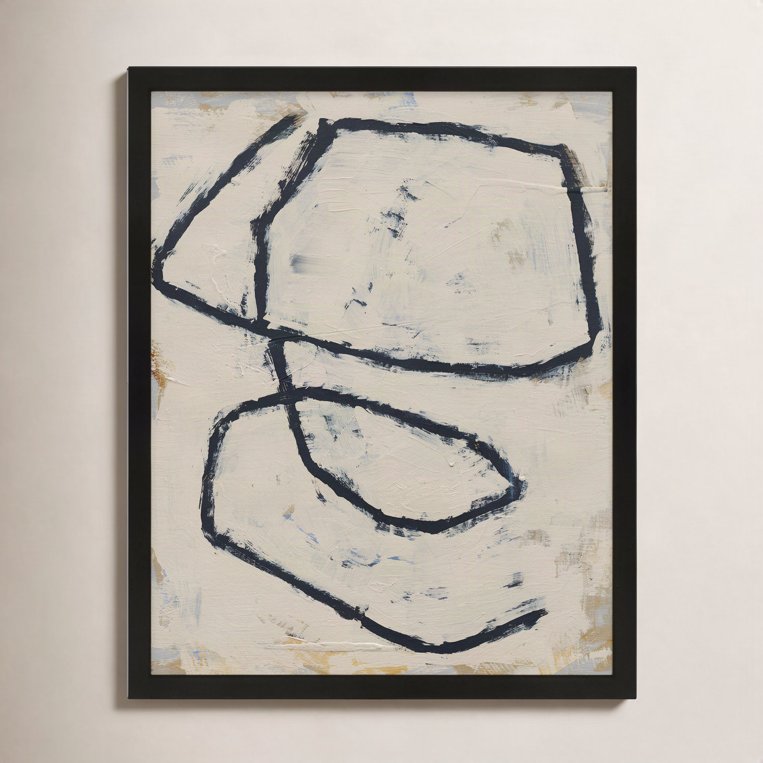 Furston "Twisted 4" Print by Jacques Pilon, Black Framed Paper, 25" H x 20" W x 1.25" D