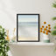 «Beach Shore Ocean Washed Out Pastel Duotone» sur papier-98266298-98266303