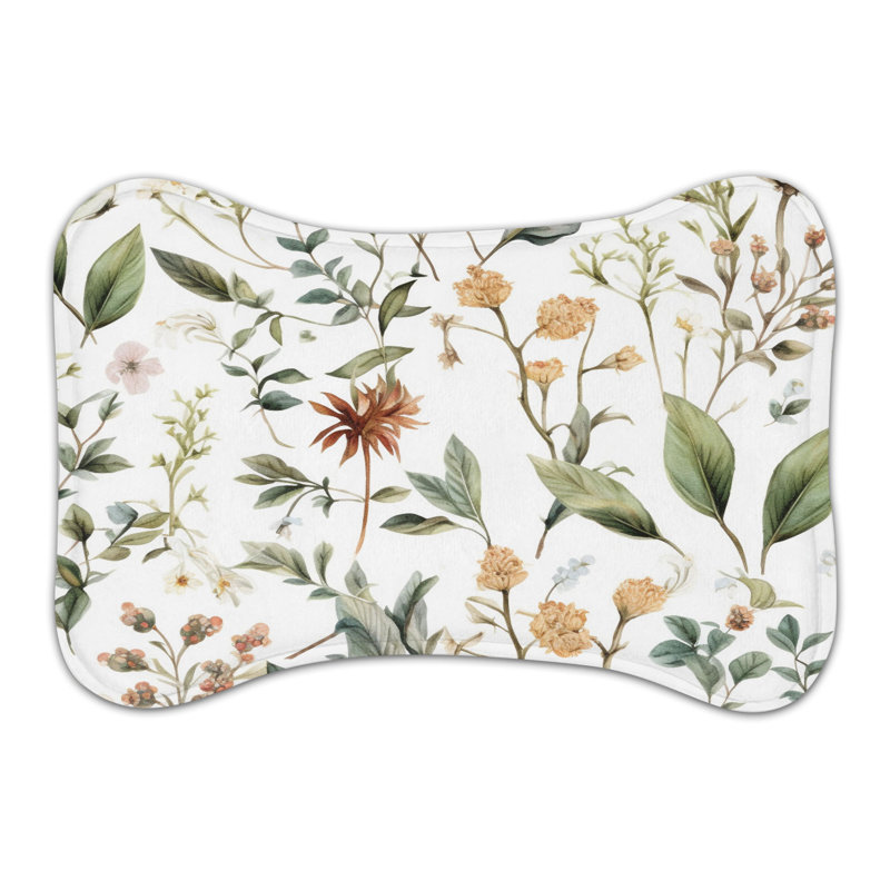 Nostalgic Flowers - Tapis d'alimentation en forme d'os