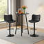 Barabo Swivel Upholstered Adjustable Height Counter Stool-1169959982