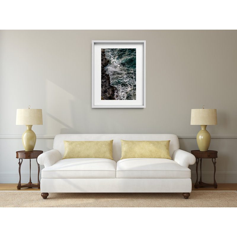 Water's Edge Print by Joseph Regan, 16" H x 14" W x 0.75" D, White