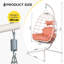 Chaise hamac suspendue en métal, 350 lb