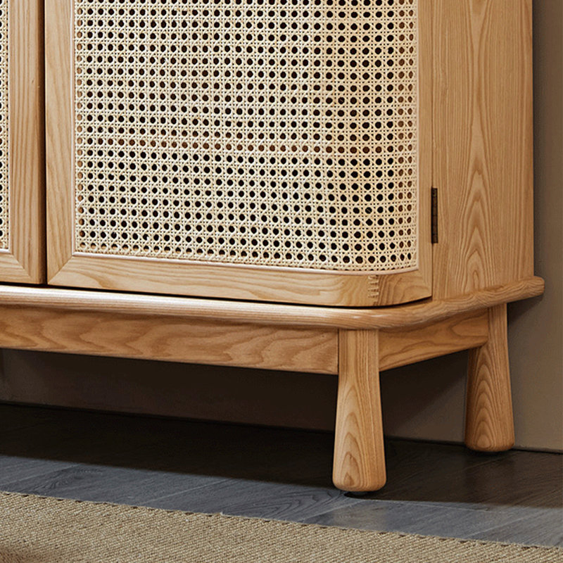 Armoire à chaussures en rotin