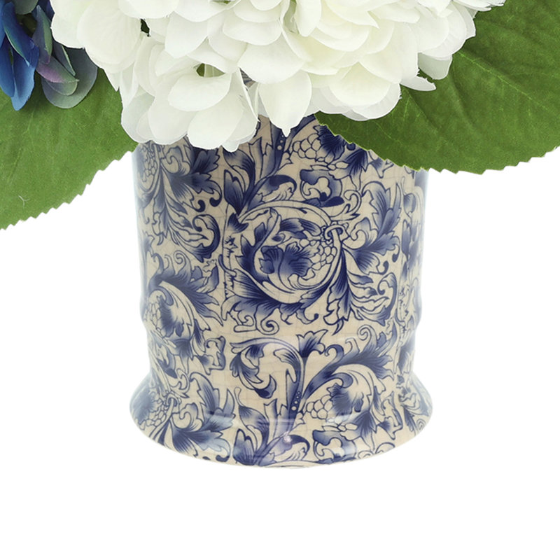 Hydrangea Arrangement, Blue/White