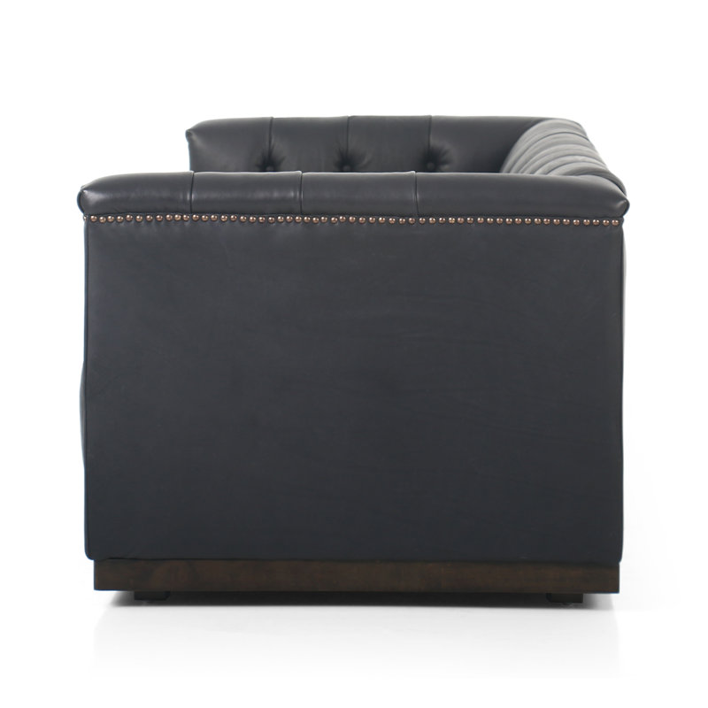 Maxx Sofa, Heirloom Black Genuine Leather