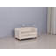 Causeuse rembourrée capitonnée beige pour 2 personnes-442190384