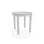 Table de bout d'extérieur 21 po ronde en polymère rustique de luxe-109665390