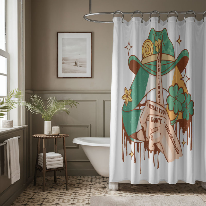 Serina Shower Curtain, 74"H x 71"W