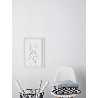 The V Sign - Single Picture Frame Print