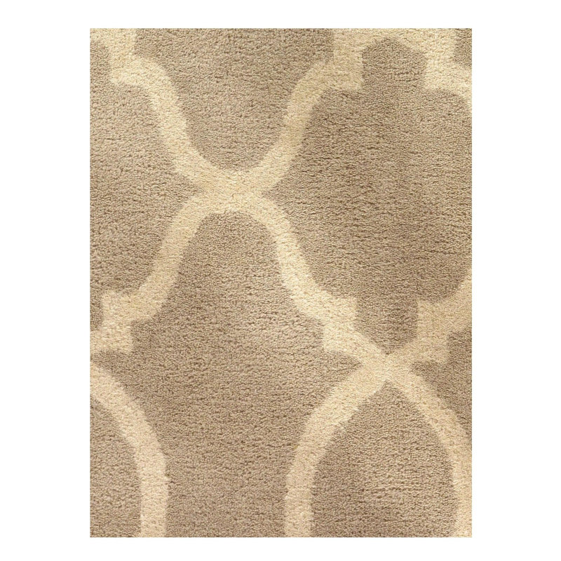 Geometric Area Rug in Ivory