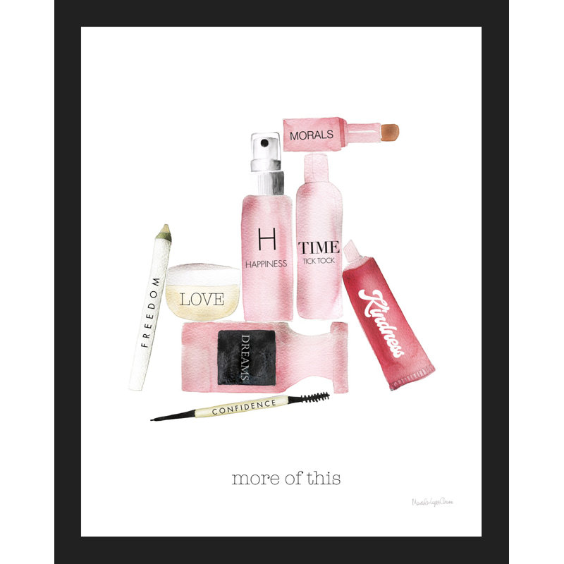 Impression intérieure beauté IV, Papier avec cadre noir, H 20,5 po x l 14,5 po x P 0,5 po