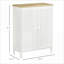 Armoires | Armoire de rangement blanc cassé avec tablettes réglables, l 23,5 po x P 11,75 po x H 31,5 po | Scandinave | Panneau de particules