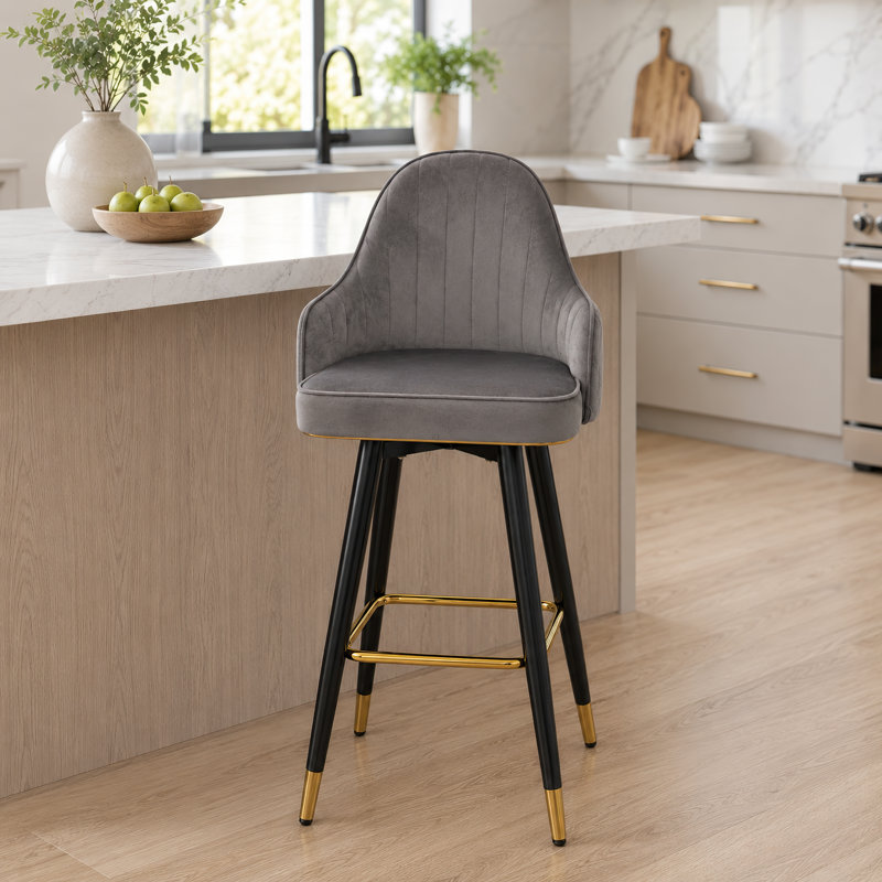 Tabouret de comptoir pivotant 29,5 po