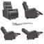 Fauteuil inclinable rembourré Phylisia-2095228824