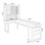 Bureau rectangulaire brun en bois massif et verre-2084977602