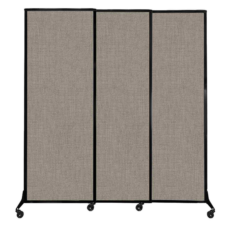 Cloison coulissante à 3 panneaux QuickWall, H 88 po x l 84 po, Galet