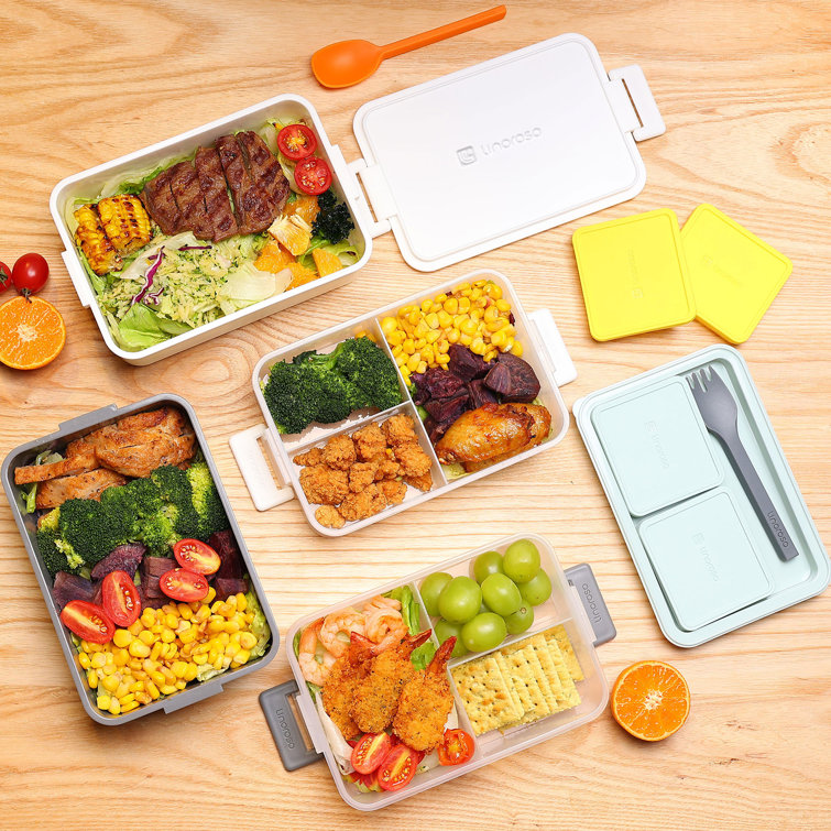 Eco Friendly Stackable Bento Box Lunch Box for Adults and Kids