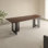 Lizann Walnut Rectangular Solid Wood Top Dining Table