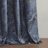 Amelia Knitted Jacquard Paisley Total Blackout Grommet Top Single Curtain Panel-59229165-58928727