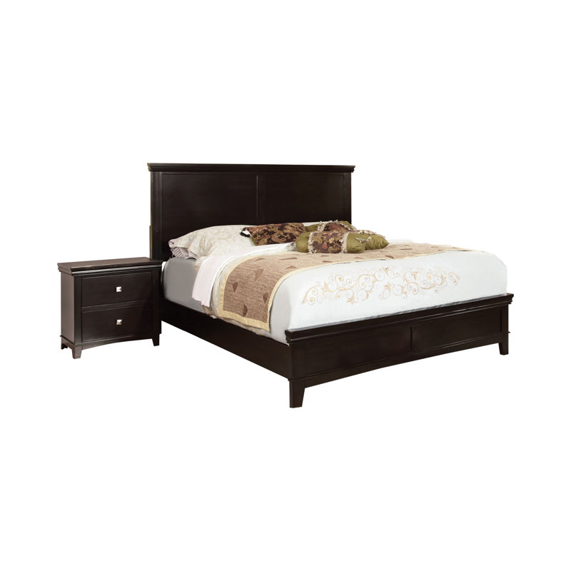 Lit plateforme Tussey, Espresso, Grand