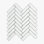 1" x 4" Marble Herringbone / Chevron Mosaic Wall & Floor Tile
