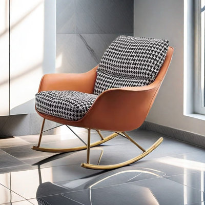 Chaise berçante en métal