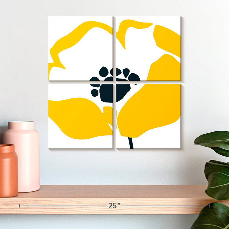 Harnek Pop Art Floral VI, H 18 po x l 18 po