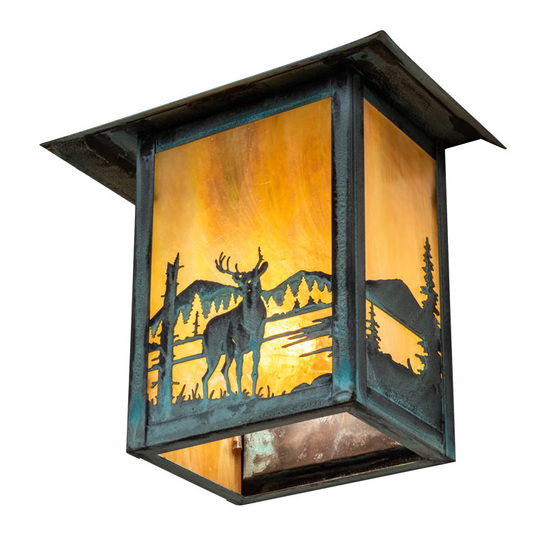 Plafonnier encastré 1 lumière à intensité variable Verdigris Gutierrez