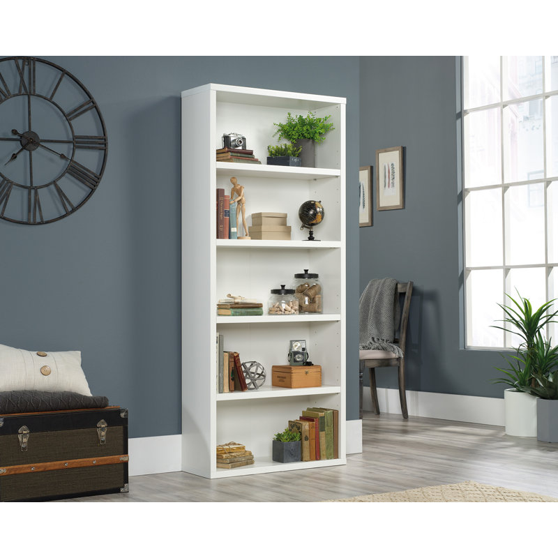 Brunoy 5-Shelf Bookcase Sma, Soft White