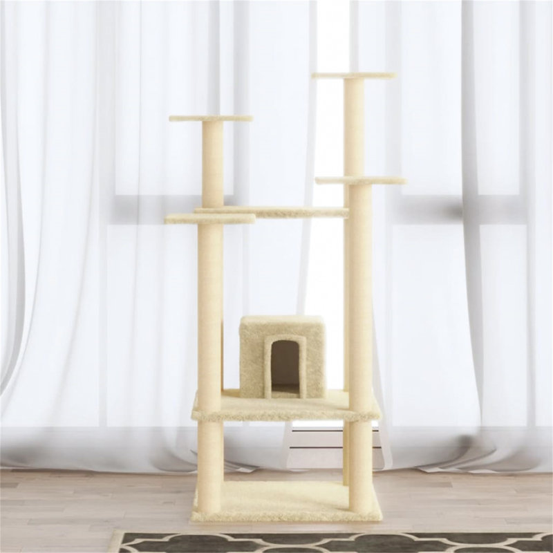 110cm Sechura Cat Tree, Cream
