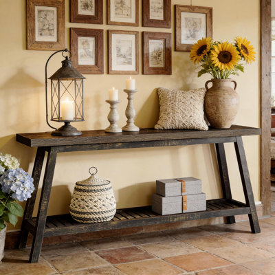 2-Tier Console Table, Sofa Side Table for Living Room - Standard