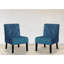 Fauteuil d'appoint à motif capitonné avec tissu en velours Living Room-1423961567-1428331492
