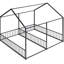 Lit plateforme simple en métal, 2 lits partagés noirs, construction et 21-828837159