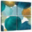 Filigrane Avery bleu sarcelle carré II-109097378