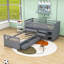Lit superposé simple en bois 7 tiroirs-504358632