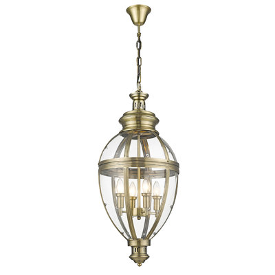Sprowston 4 - Light Antique Sphere Pendant
