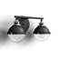 Kyoto 2 Light Seeded Dimmable Vanity Light