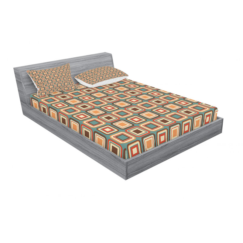 Microfiber Sheet Set, Queen Sheet Set with Fitted Sheet