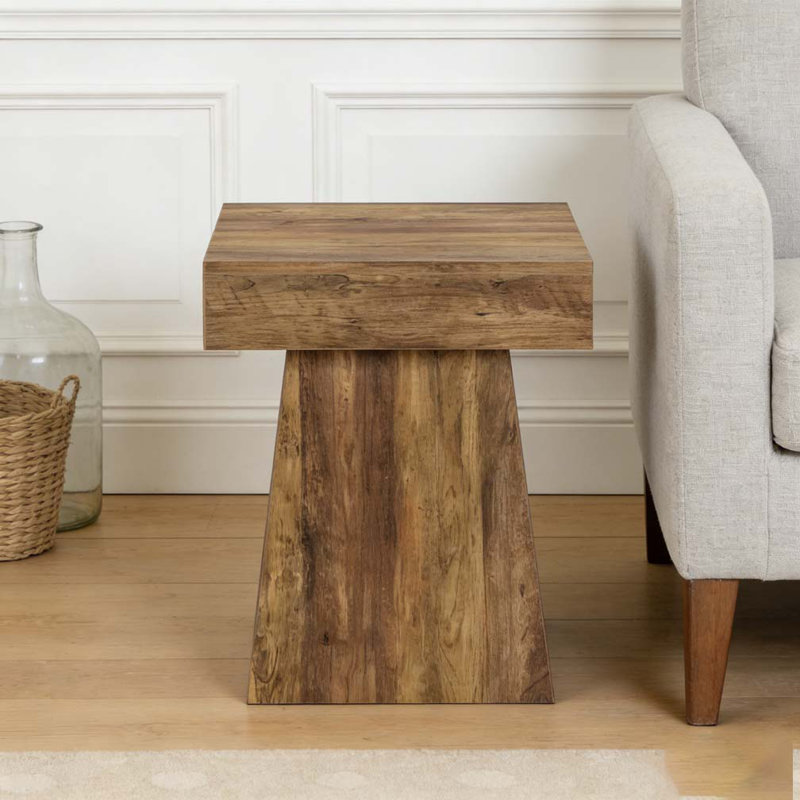 Table de chevet étroite, table basse, table basse carrée