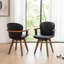 Chaise de salle à manger moderne pivotante en bambou de 21,2 po Kretzmer-96262354