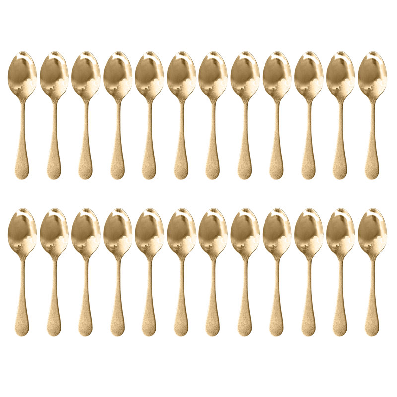 Casablanca Stainless Steel Dinner Spoon, Ice Gold