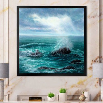 Wild Blue Ocean Waves II - On